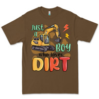 Cacao just a boy who loves dirt Premium Tee - MaliasSmallBusiness