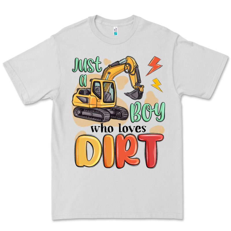 Just A Boy Who Loves Dirt Premium Tee by MaliasSmallBusiness | Teevron