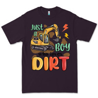 Plum just a boy who loves dirt Premium Tee - MaliasSmallBusiness