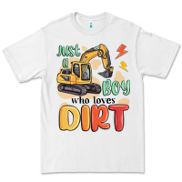 White just a boy who loves dirt Premium Tee - MaliasSmallBusiness