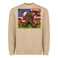 Mushroom Army Veteran Boots Christmas Tumbler 4th of july Heavyweight Sweatshirt - HowdyJamesFarm