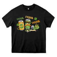 Black deink drank drunk st. patrick's day Heavy Core Tee - MaliasSmallBusiness