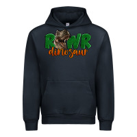 Navy Rawr Dinosaur Urban Hoodie - LillyAllenDesigns