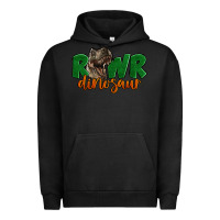 Pigment Black Rawr Dinosaur Urban Hoodie - LillyAllenDesigns