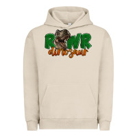 Pigment French Oak Rawr Dinosaur Urban Hoodie - LillyAllenDesigns