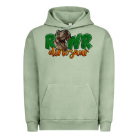 Pigment Oil Green Rawr Dinosaur Urban Hoodie - LillyAllenDesigns