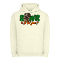 Pigment Pistachio Rawr Dinosaur Urban Hoodie - LillyAllenDesigns