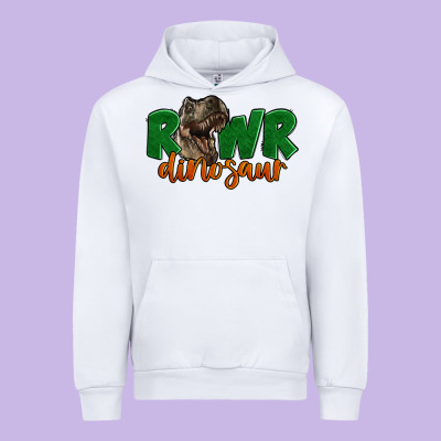 Rawr Dinosaur Urban Hoodie Designed By Lillyallendesigns