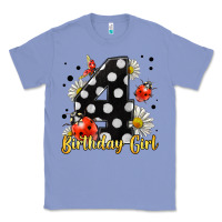 Colony Blue ladybug birthday girl age 4 Classic Tee - LillyAllenDesigns