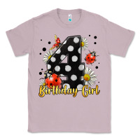 Lilac ladybug birthday girl age 4 Classic Tee - LillyAllenDesigns