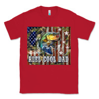 Red 4th of July Western Reel Cool Dad Bass Classic Tee - LillyAllenDesigns