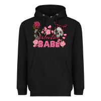 Valentine Babe Valentine's Day Skull Heavyweight Hoodie | Teevron