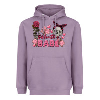 Lavender Valentine Babe Valentine's Day Skull Heavyweight Hoodie - FaDigitalArtStudio