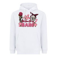 White Valentine Babe Valentine's Day Skull Heavyweight Hoodie - FaDigitalArtStudio