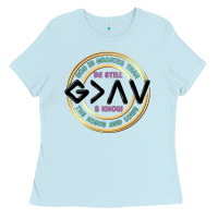 Baby Blue be still and know Ladies Tee - MaliasSmallBusiness