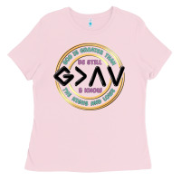 Bubblegum Pink be still and know Ladies Tee - MaliasSmallBusiness