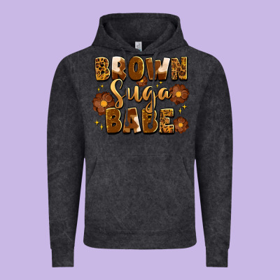 Brown Suga Babe Vintage Hoodie Designed By Artiststas