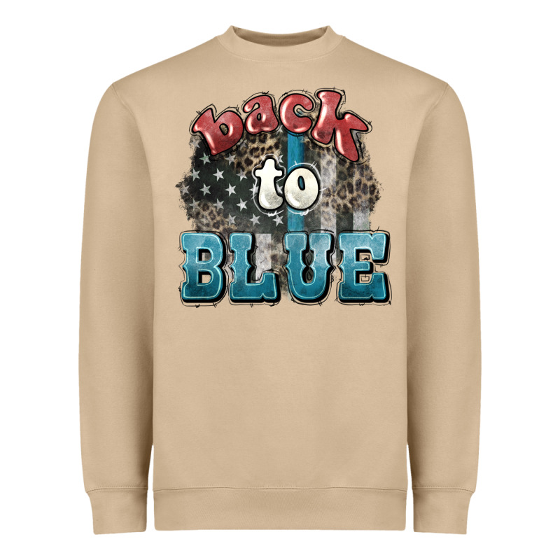 Back To Blue 4th Of July Heavyweight Sweatshirt by HowdyJamesFarm | Teevron