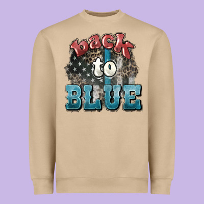 Back To Blue 4th Of July Heavyweight Sweatshirt Designed By Howdyjamesfarm