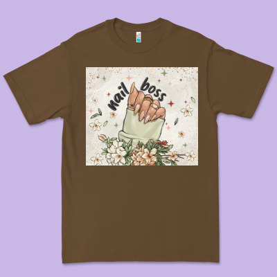 Nail Boss Premium Tee Designed By Maliassmallbusiness