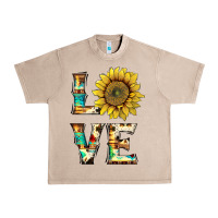 French Oak western love with sunflower Urban Heavy Tee - Artiststas