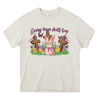 Cream every knee shall bow Heavy Core Tee - MaliasSmallBusiness