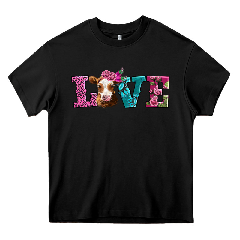 Love With Guernsey Cow Heavy Core Tee by AdoDesignShop | Teevron