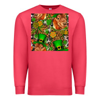Cardinal st patricks  cow with candy Premium Sweatshirt - FaDigitalArtStudio