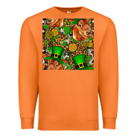 Carrot st patricks  cow with candy Premium Sweatshirt - FaDigitalArtStudio