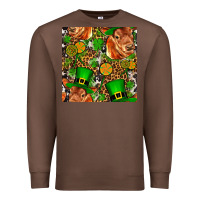 Chestnut st patricks  cow with candy Premium Sweatshirt - FaDigitalArtStudio