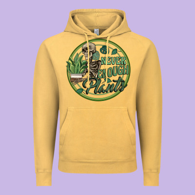 Never Enough Plants Vintage Hoodie Designed By Artiststas