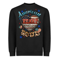 Black American heart southern soul Heavyweight Sweatshirt - HowdyJamesFarm