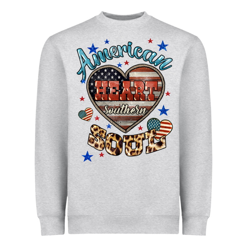 American Heart Southern Soul Heavyweight Sweatshirt by HowdyJamesFarm | Teevron