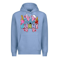 Colony Blue Easter Teacher bunny Premium Hoodie - OliviaCreatesArt