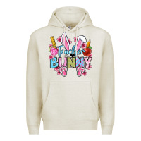 Oatmeal Heather Easter Teacher bunny Premium Hoodie - OliviaCreatesArt