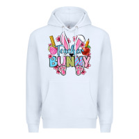 White Easter Teacher bunny Premium Hoodie - OliviaCreatesArt
