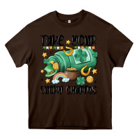 Chocolate Brown take your lucky charms Heavy Core Tee - MaliasSmallBusiness