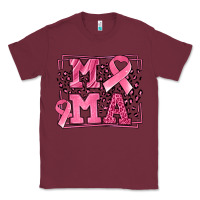 Burgundy Breast Cancer Awareness mama ribbon Classic Tee - LillyAllenDesigns