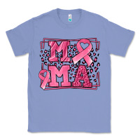 Colony Blue Breast Cancer Awareness mama ribbon Classic Tee - LillyAllenDesigns