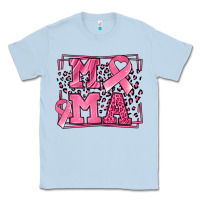 Dusty Blue Breast Cancer Awareness mama ribbon Classic Tee - LillyAllenDesigns