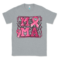 Heather Grey Breast Cancer Awareness mama ribbon Classic Tee - LillyAllenDesigns