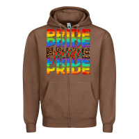 Chestnut pride pride pride Zipper Hoodie - OliviaCreatesArt