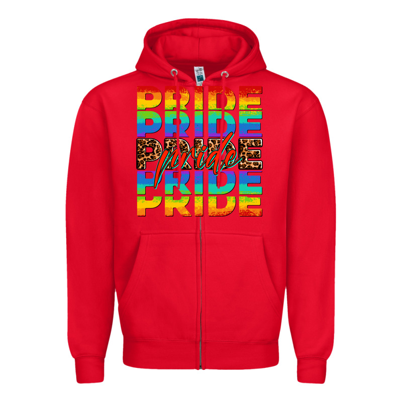 Pride Pride Pride Zipper Hoodie by OliviaCreatesArt | Teevron