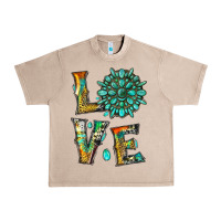 French Oak love with gemstone Urban Heavy Tee - Artiststas