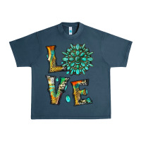 Midnight Navy love with gemstone Urban Heavy Tee - Artiststas
