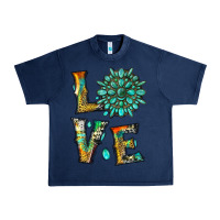 Navy love with gemstone Urban Heavy Tee - Artiststas