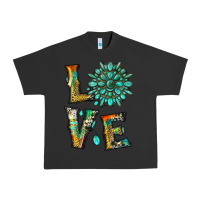 Pigment Black love with gemstone Urban Heavy Tee - Artiststas