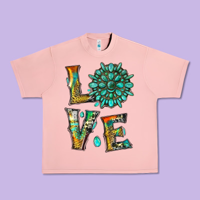Love With Gemstone Urban Heavy Tee Designed By Artiststas