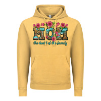 Vintage Mustard mom the heart of the family Vintage Hoodie - Artiststas