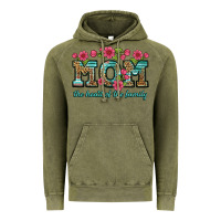 Vintage Olive mom the heart of the family Vintage Hoodie - Artiststas